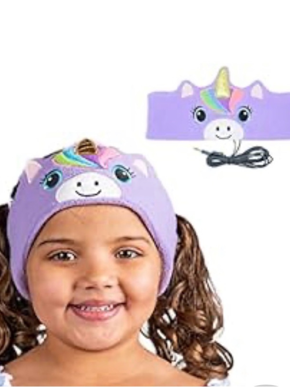CozyPhones Headband Earphones Unicorn Purple NWT Sensory Friendly 90dB Vol Limit